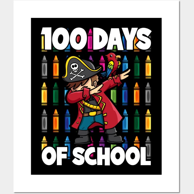 100 Days of School Dabbing Pirate Wall Art by RadStar